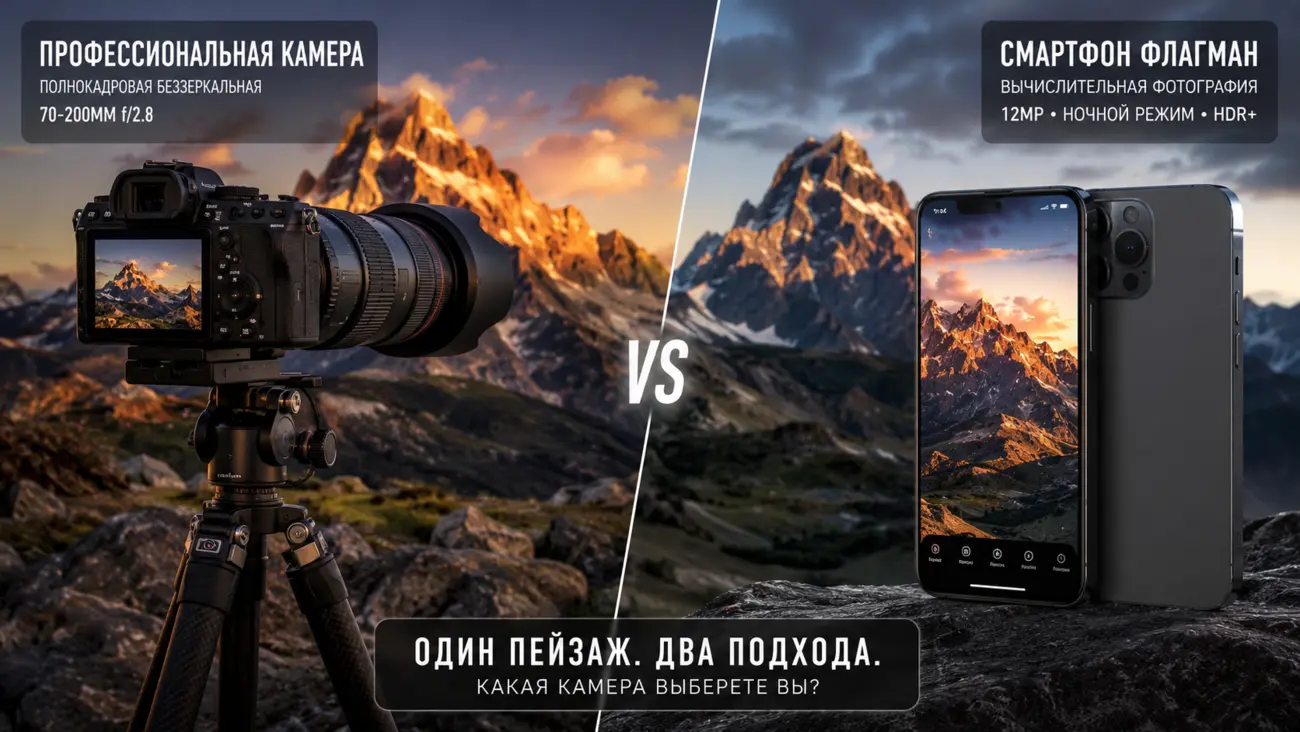 Битва за пиксели: смартфон против фотоаппарата