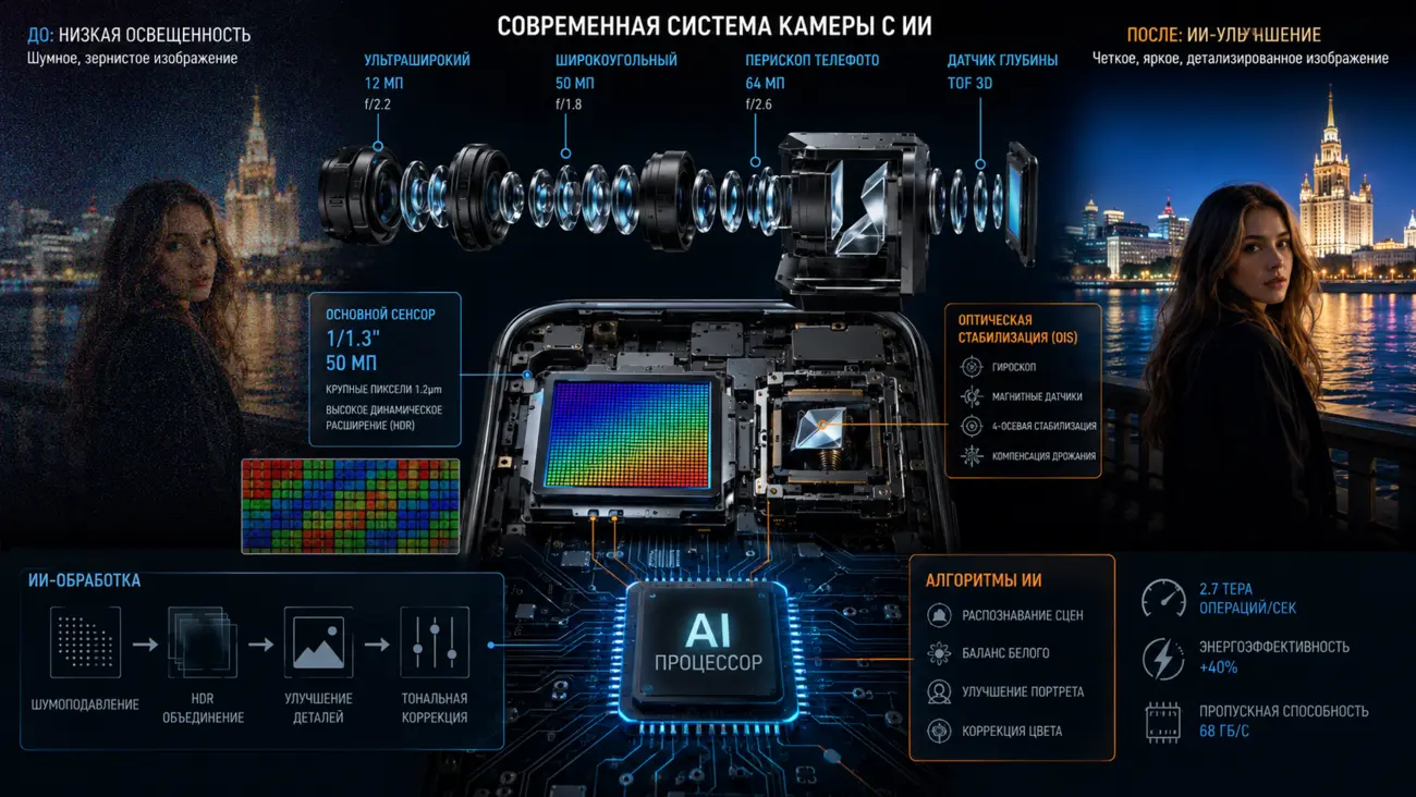 Камеры смартфонов: мегапиксели, алгоритмы и реальное качество