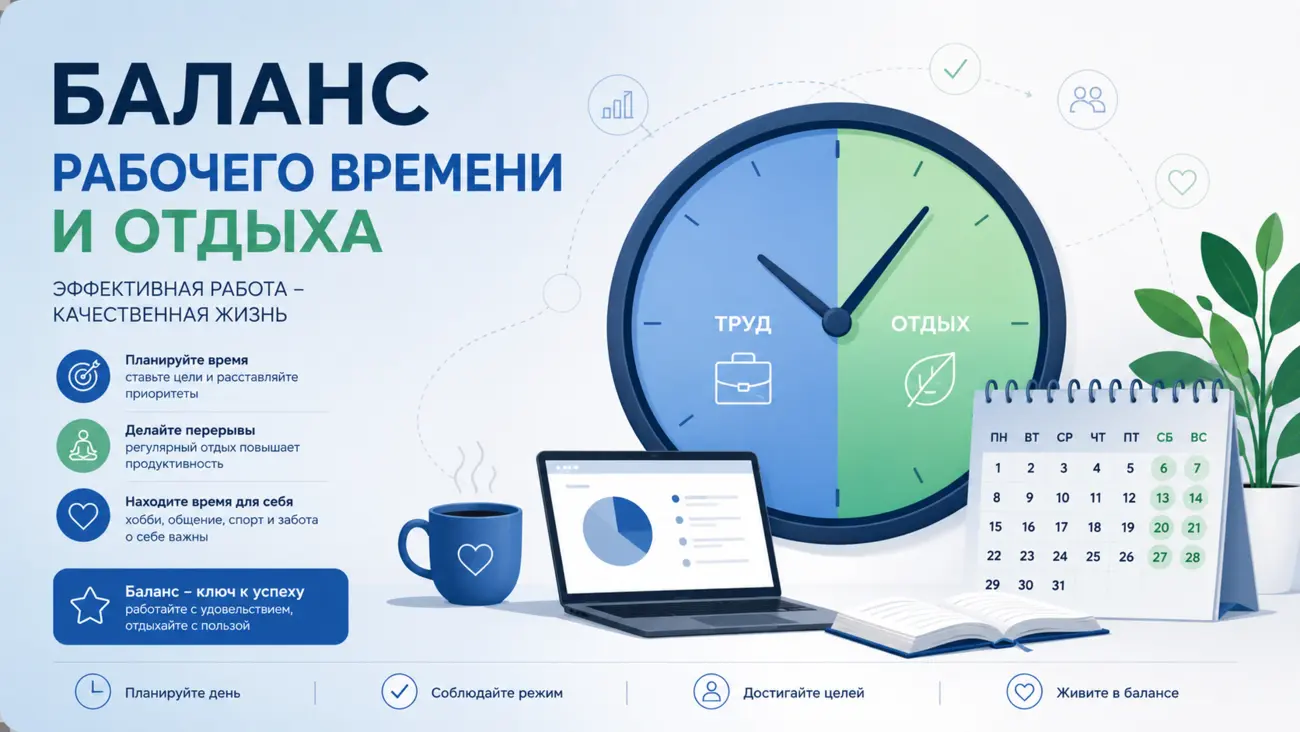 Рабочее время и время отдыха: нормы и гарантии в Российской Федерации