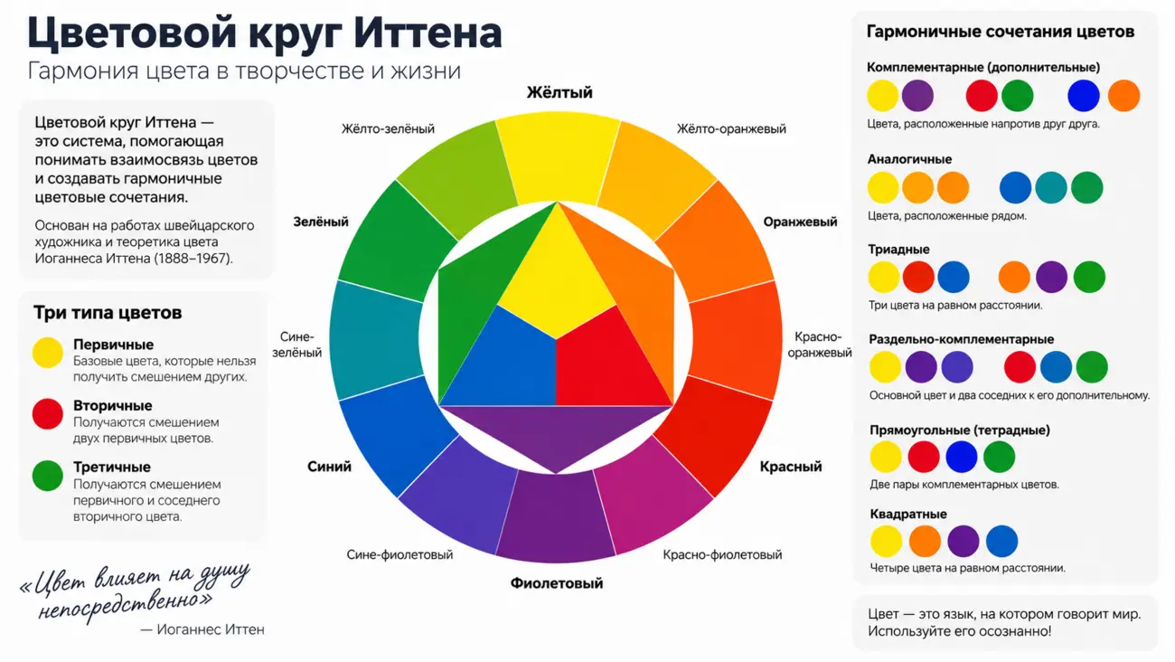 Цветовой круг Иттена